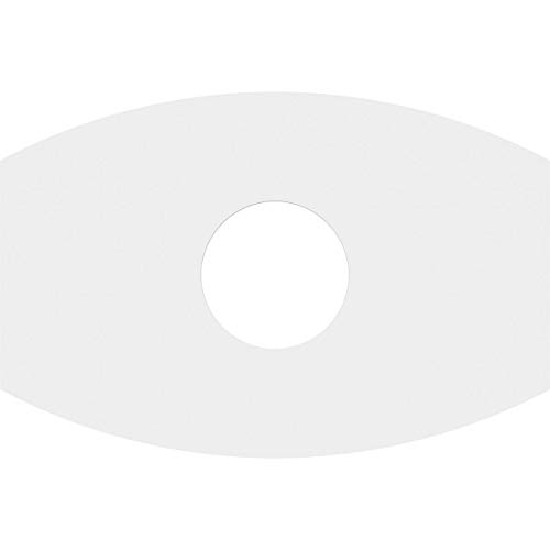 Image of Ekena Millwork CMP26X17KY-07000 Kailey Architectural Grade PVC Contemporary Urethane Ceiling Medallions 26 inchW x 17 3 /8 inchH x 7 inchID x 14 inchC x 1 inchP