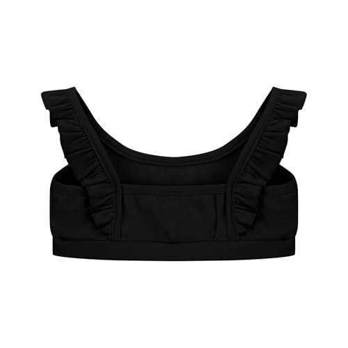 Girls Training Bra Kids Cute Ruffle Sports Bra Workout Yoga Bra Comfort Dance Crop Top Summer Mini Tees 4-12 Years3