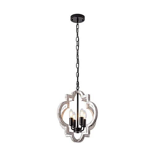 Plafonnier en bois de style ferme luminaire d'exception pour salon