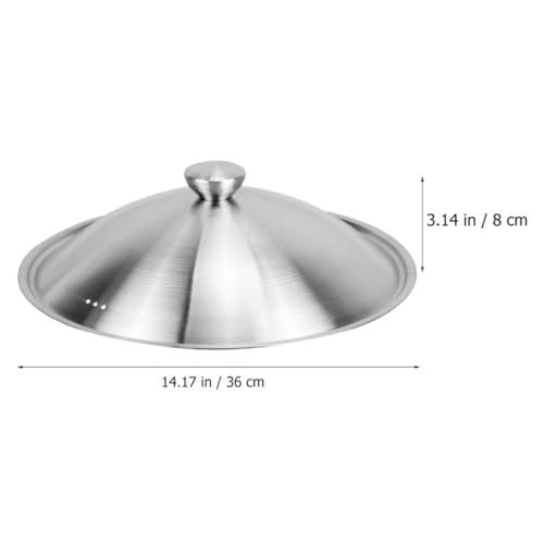 Couvercle de casserole en métal 34-36cm avec finition sablée confortable - 3