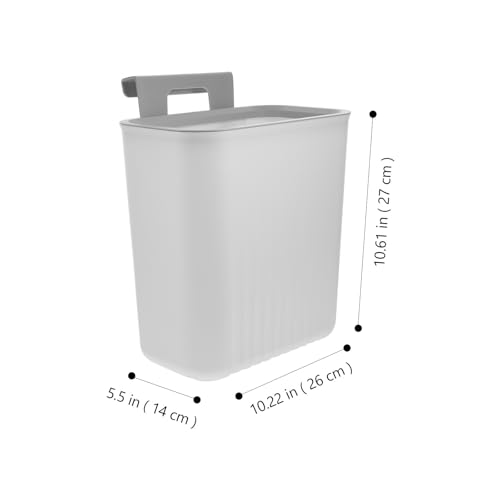 Caneca de Basura Plástica Blanca para Puerta miniatura 2