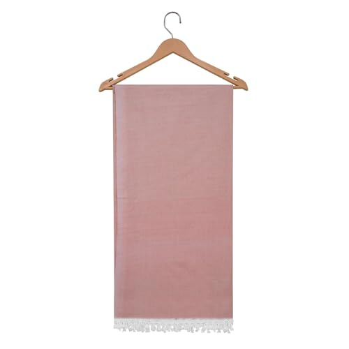 Image of Bhagalpuri Soft Dull Cotton Single Chadar | Single Thread Lightweight Odhne Wali Chadar | Top Sheet for Sleeping Summer (RED)
