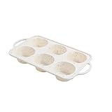 Asukohu Mehrzweck Silikone Cupcake Pan Metal Rahmen Gesprenkeltes Design Ofen Safe Backschale Mit 6 Tassen Für Party Dessert Cupcake Formen