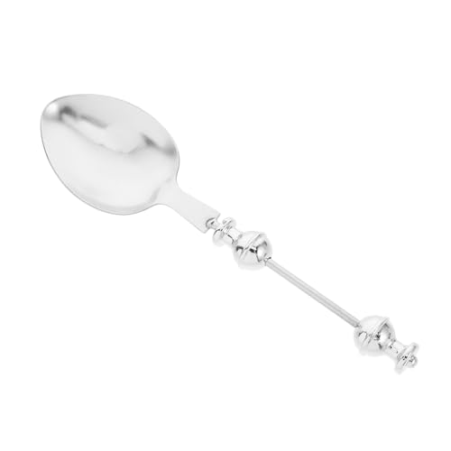 BRIGHTFUFU DIY Beadable Stainless Steel Spoon for Sugar Tea Household Tableware for Mixing and Serving Stylish Kitchen Essential Dishwasher Safe