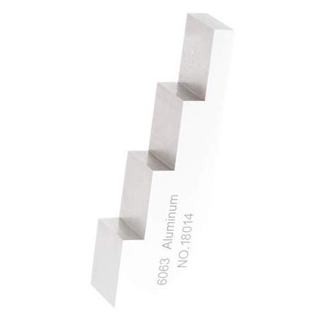4 Step 3mm 5mm 10mm 15mm Test Calibration Block for Thickness and Linearity in NDT Testing 6063 Aluminum