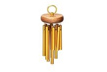 Chime - This chime consists of 12 freely suspended aluminum sound bars that hang from a piece of wood With Hanging Ring - Suspended from the ring at the top, these chimes can be used as wind chimes Authentic Sound - The golden aluminum bars deliver a...