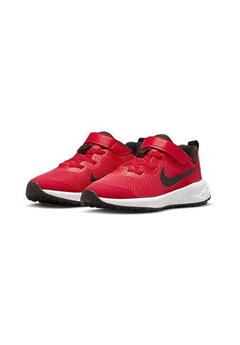 Nike Jungen Nike Revolution 6 Sneaker, University Red Black, 35 EU