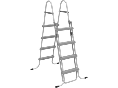 Scala per piscina Milo con sistema di sicurezza per bambini - Grigio