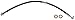 Dorman H621967 Front Driver Side Brake Hydraulic Hose for Select Infiniti/Nissan Models