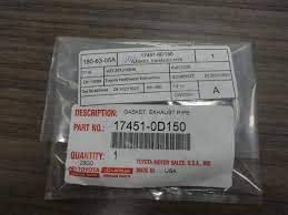 Genuine Toyota 17451-0D150 Exhaust Pipe Gasket, Exhaust Pipe Connector ...