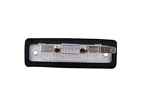 HELLA 2KA 004 331-061 Kennzeichenleuchte - Kennzeichenbeleuchtung - Anhänger - Halogen - 12V - Einbau/Schraubanschluss - SAE/ECE - Lichtscheibenfarbe: glasklar - rechts/links/außen - Menge: 5