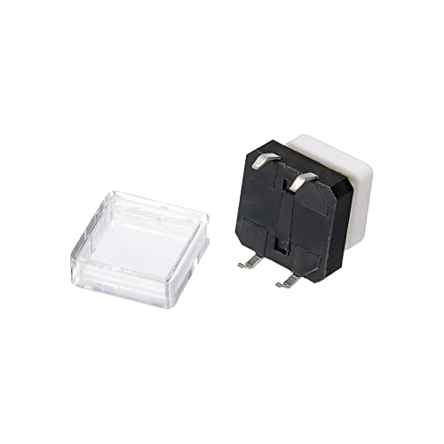 Interruptor de botón táctil 12x12x8mm con tapas para proyectos de electrónica 5