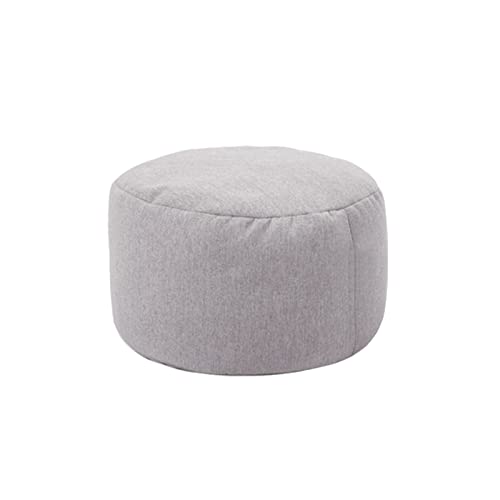 Puf redondo pequeño de lino de algodón con funda impermeable pack de 3 2