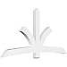Ekena Millwork GBP096X48X0406DAV00 Davenport Architectural Grade PVC Gable Brackets 96"W x 48"H x 4"D x 6"F, 12/12 Pitch
