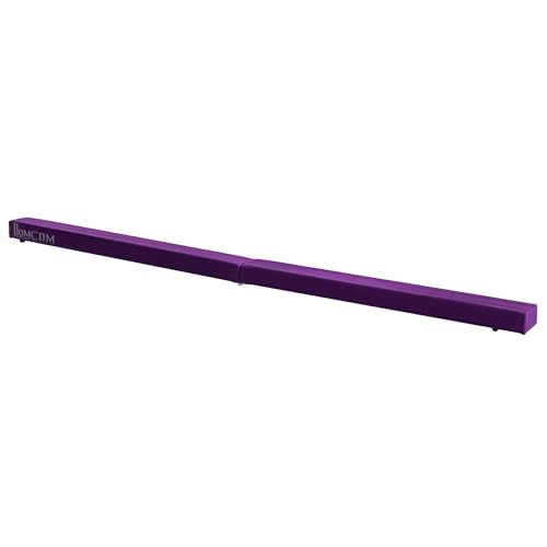 HOMCOM Schwebebalken 210cm Faltbar Gymnastik Balance Beam für Kinder und Erwachsene Balken Turnen Gymnastikbalken, Trainingsgeräte Balancierbalken für Zuhause Fitness Training Turnen, Violett HOMCOM Schwebebalken 210cm Faltbar Gymnastik Balance Beam für Kinder und Erwachsene Balken Turnen Gymnastikbalken, Trainingsgeräte Balancierbalken für Zuhause Fitness Training Turnen, Violett