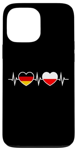 Germany And Poland Heartbeat German Pole Polish Two Hearts �X�}�z�P�[�X iPhone 13 Pro Max �p