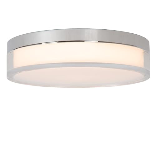 LUCIDE PLANO - Deckenleuchte Badezimmer - Ø 23 cm - LED Dim. - CCT - 1x11W 2700K/4000K - IP44 - Opal