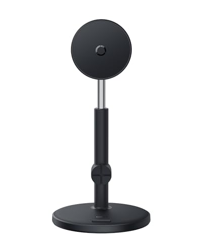 Baseus Support de téléphone magnétique Baseus MagPro Series - Rotatif et réglable - Compatible avec iPhone 12 et plus - Noir