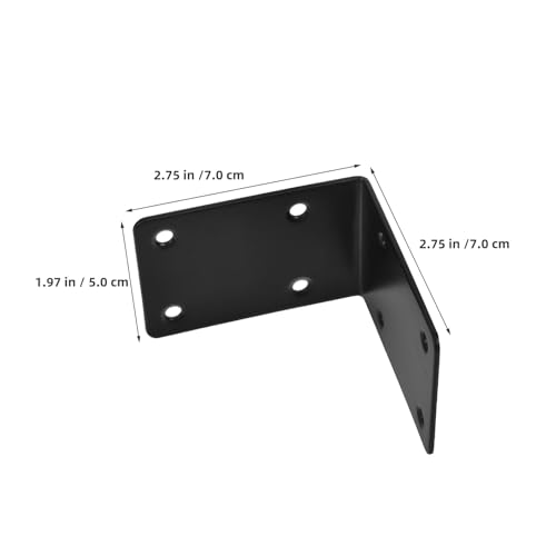 Équerres angle acier inoxydable noir pour support de cadre de jardin - 3