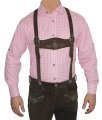 Traditioneel Beiers Overhemd Voor Lederhosen/Oktoberfest, Kleur:Paars/Geruit - Afbeelding 10