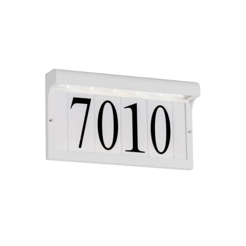 Generation Lighting 96091S-15 Seagull 96091S-15 Traditional LED Address Light from LED Address Light Collection in White Finish, 1-Light, cETL Listed, Safety Rated for Wet Locations