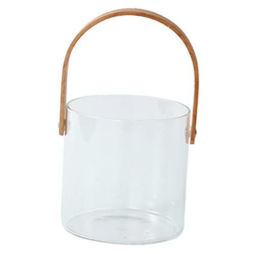JECOMPRIS Seau à Glaçons en Verre Récipient Réfrigéré Pratique pour Fruits Vin Design pour et Réceptions Seau à Boissons Multifonctionnel