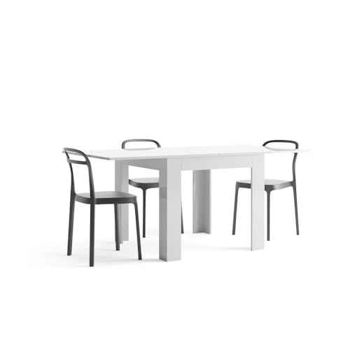Table carrée extensible Eldorado résout le manque de place en cuisine