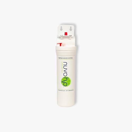 NuvoH2O Water Heater System – Citrus-Based, Salt-Free Water Softener – Prevents Hard Water Scale Buildup, Extends Water Heater Life – Compact, Eco-Friendly