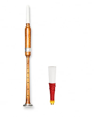 Practice Chanter for Bagpipes with 2 Free Reeds, Durable Chanter for Beginners & Intermediate...