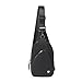 WESTBRONCO Small Sling Bag for Women Nylon Crossbody Purses, Lightweight Crossbody Sling Backpck with Water Bottle Holder for Travel Casual Daily, Black