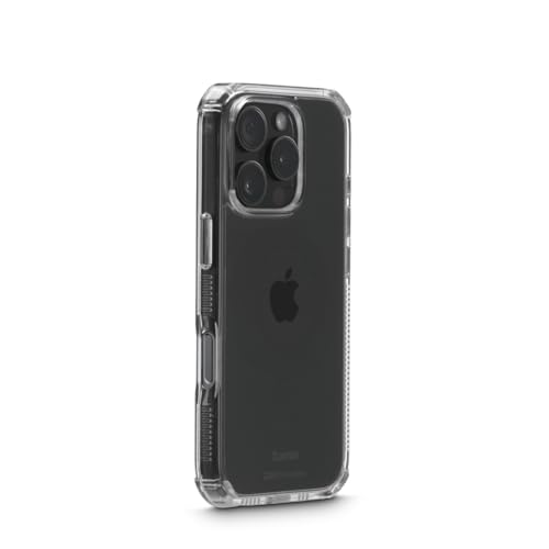 Hama Coque pour iPhone 16 Pro Extreme Protect [Housse Anti-jaunissement] [Etui D3O®] [Coque Robuste] - Transparent