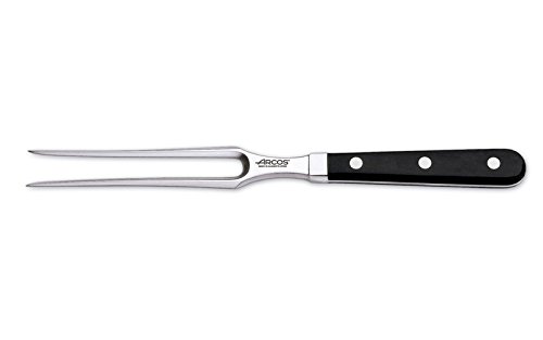 Arcos Serie Clasica - Tenedor para Trinchar - Hoja de Acero Inoxidable Forjado NITRUM 160 mm - Mando de Polioximetileno (POM) Color Negro