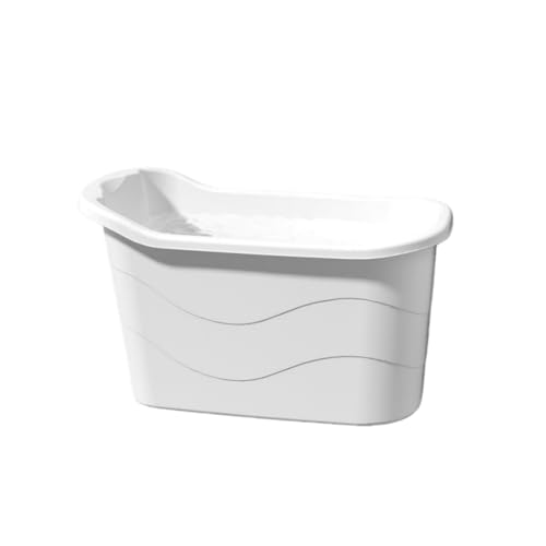 NYHGOXM ドラム缶風呂 大型折りたたみ浴槽 家庭用ポータブルバスタブ ジェットバス機能付き 保温加工 大人用 簡易風呂 収納便利 水風呂/露天風呂対応 風呂蓋付き (ホワイト,1.2メートルカバー)