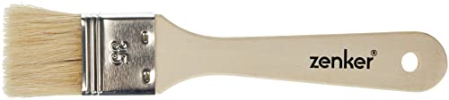 Zenker Brocha para repostería 18,5x3,7cm, pinceles para respostería y cocina (color: madera y...
