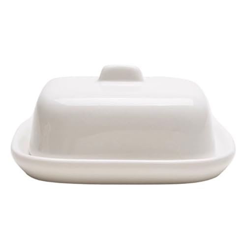 Cuenco de mantequilla de porcelana blanca reforzada con cerámica, forma cuadrada, porcelana europea blanca pura, con revestimiento de cintas, plato de mantequilla, vajilla occidental para hotel