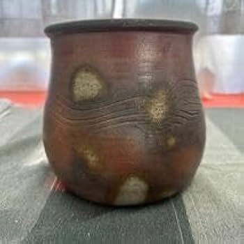 Amazon.co.jp: 備前焼 藤本三猿作 建水 茶道具 銘有 2点セット