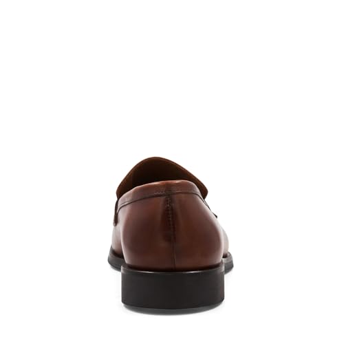 Image of Bruno Magli - Men's Raging Penny Loafer, Italian Leather Shoes (Cognac Burnished, 15 W)
