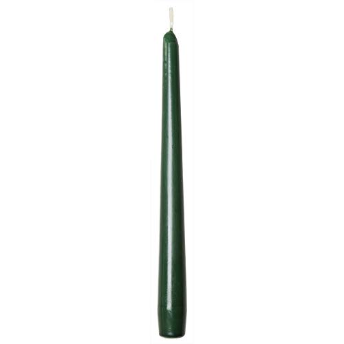 Sovie CANDLES Spitzkerzen Gastronomie Ø 2,2cm x 24cm in Dunkelgrün,...