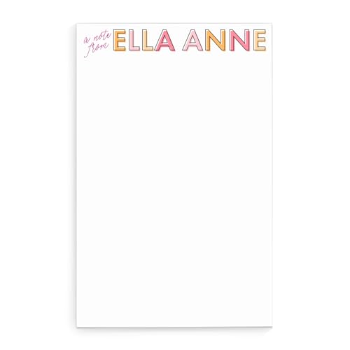 Cute Personalized Notepad for Girls Personalized Stationary...