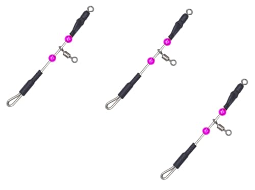 Kit 3 Micro Trave 6CM Surfcasting Short Arm Pesca Mare Beach Ledgering Attacco Lenza Piombo