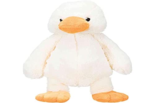 TRIXIE Enten-Plüschtier, kuscheliges Hundespielzeug aus weichem Plüsch für Haustiere - Robustes Hundspielzeug, 38 cm, mit Stimme - Ente als Kuscheltier für kleine & große Vierbeiner - 35888
