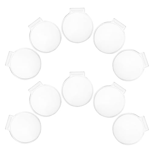 Caja acrílica para medallas Mipcase transparente y resistente de 6x5.5x1 cm, pack de 10