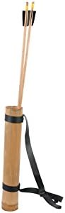 Kalid Medieval Children's Toy Large Bamboo Quiver for Holding Arrows Pretend Play Fancy Dress