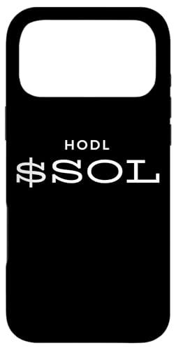 HODL SOL �\���i �u���b�N�`�F�[�� �Í� �A���g�R�C�� �~�[���R�C�� SOL NFT �X�}�z�P�[�X iPhone 17 Pro Max �p
