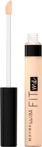 Maybelline New York, Corrector de Ojeras e Imperfecciones Fit Me, Todo Tipo de Pieles, 10 Light, 6.8 ml