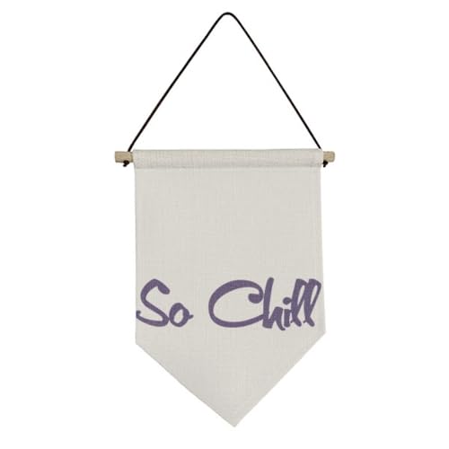 Wall art decor banner en toile So Chill pour habillage mural chambre ado
