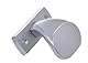 Aqbau® Türknopf f.Rahmentüren Aluminium Knopfdrücker Türknauf feststehend türknöpfe schiebetür griff knauf garagentor griff für Türen Tore Pforten (Silber)