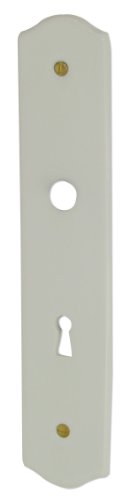 DT 2000 150130 Plaque simple porcelaine Blanc serrure