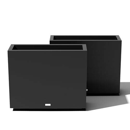 Image of Veradek Block Series Span Planter - Tall Rectangular Outdoor Planter