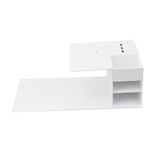 Veemoon Organizador de Herramientas para Pestañas con Estante Extraíble Soporte Acrílico Resistente para Consola de Injerto Almacenamiento Clasificado para Escritorio de Maquillaje